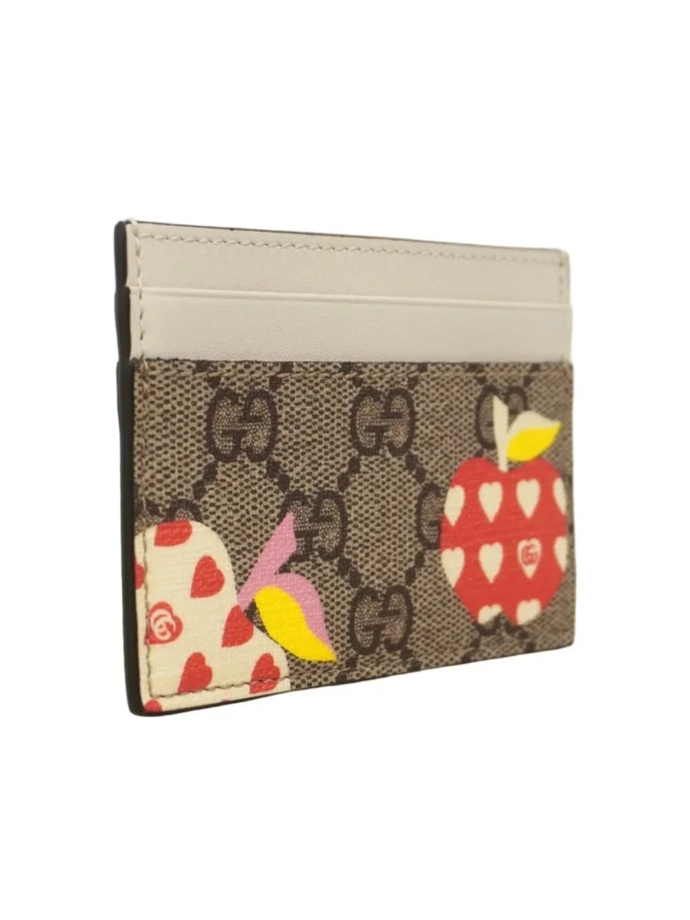 ★SOLD★ Gucci Card Case GG Canvas Abbey Brown White - Picture 2 of 8